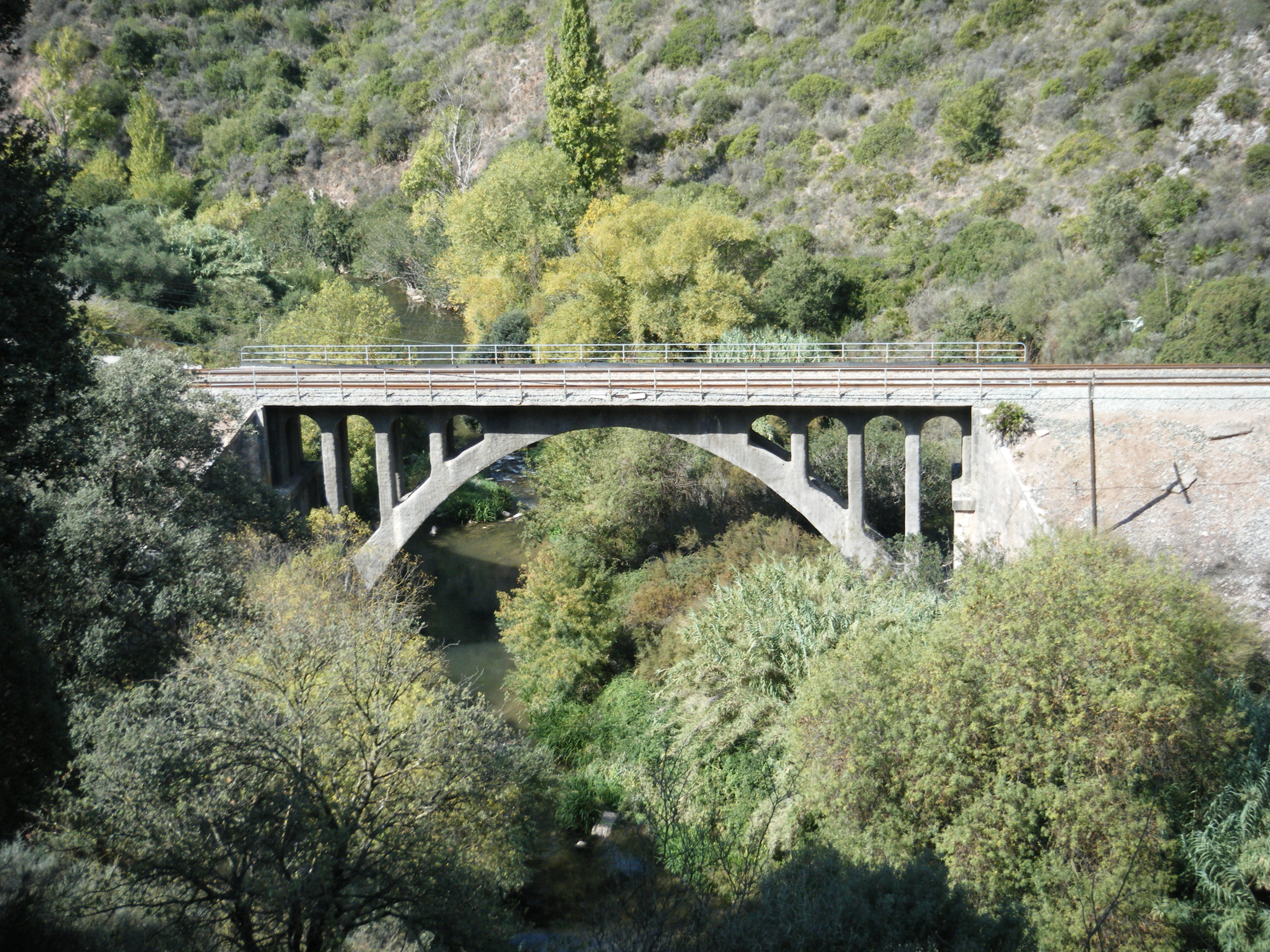 puente sobre el rio guadiaro