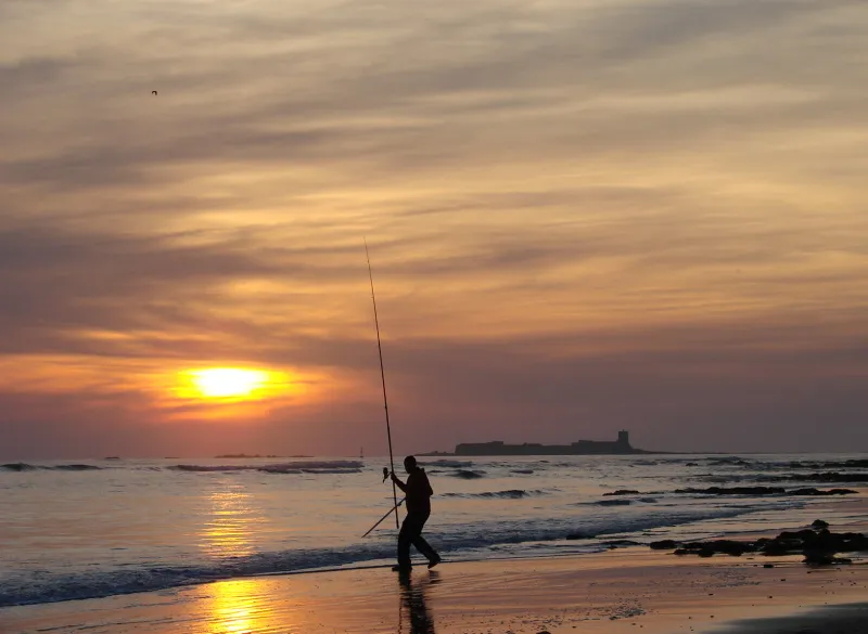 Pesca en La Barrosa