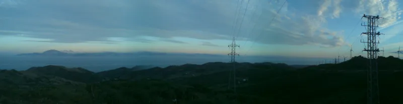 panoramica desde el mirador del estrecho