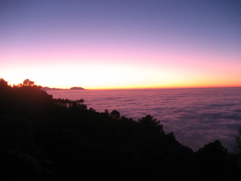impresionante atardecer