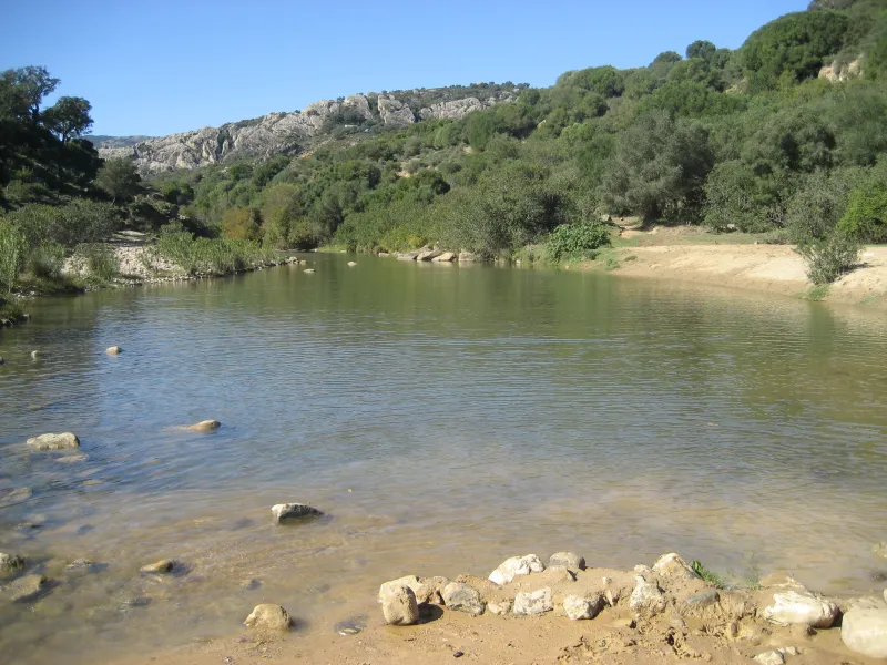 pequeña playa del rio,perfecta para descansar