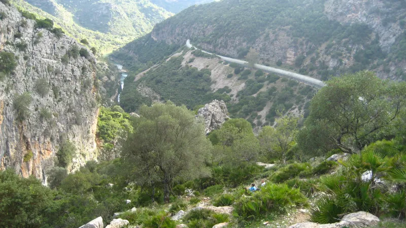 impresionante vista desde el cañon