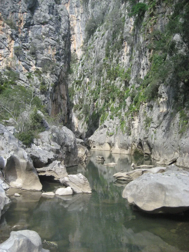 el cañon desde el rio gaudiaro