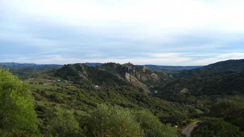 vistas del castillo de jimena