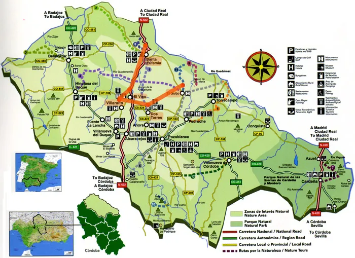 Plano de la ruta