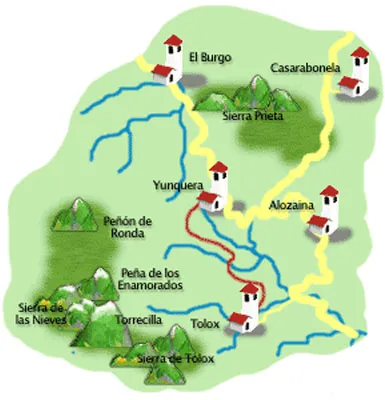 Desde Yunquera hasta Tolox