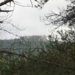 castillo desde el sendero