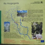 cartel explicativo del rio hozgarganta