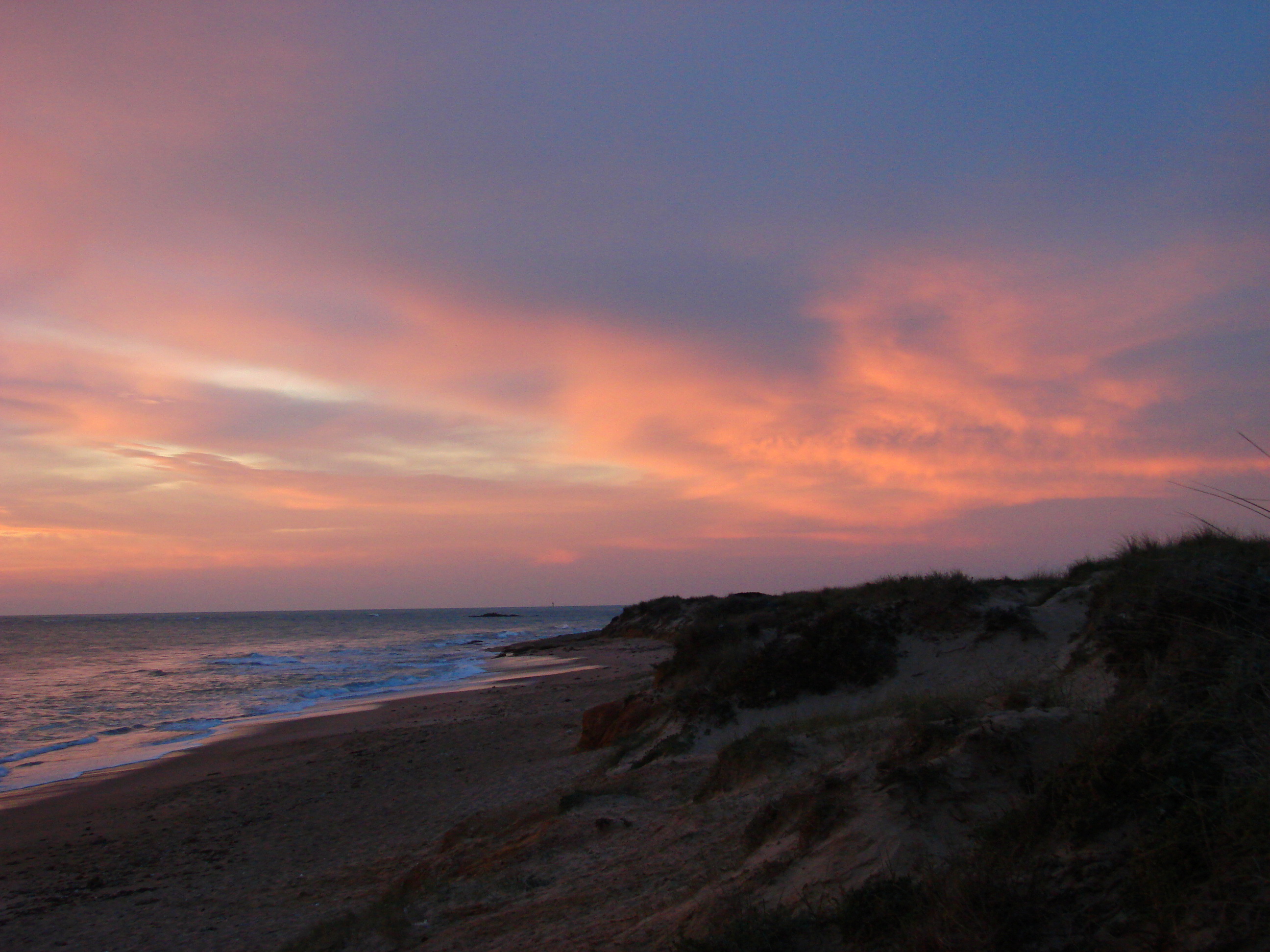 Playa de Sancti-Petri, Atardecer