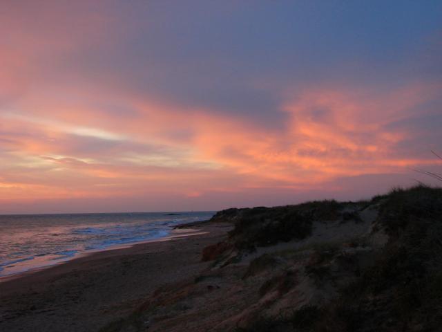Playa de Sancti-Petri, Atardecer
