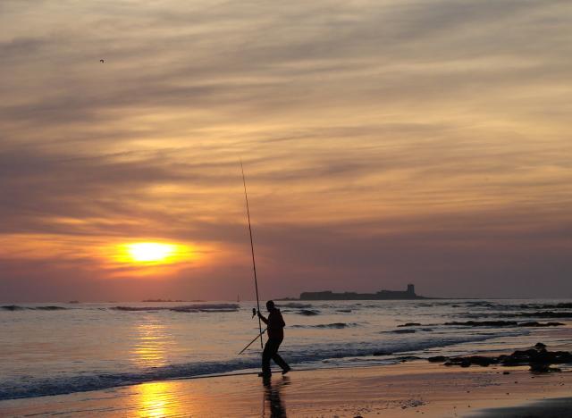 Pesca en La Barrosa