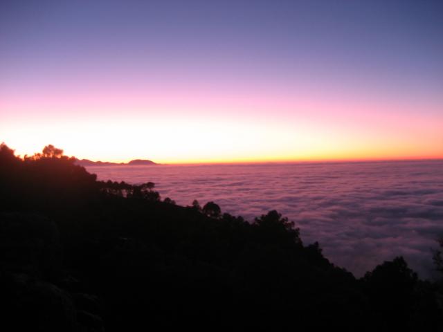 impresionante atardecer