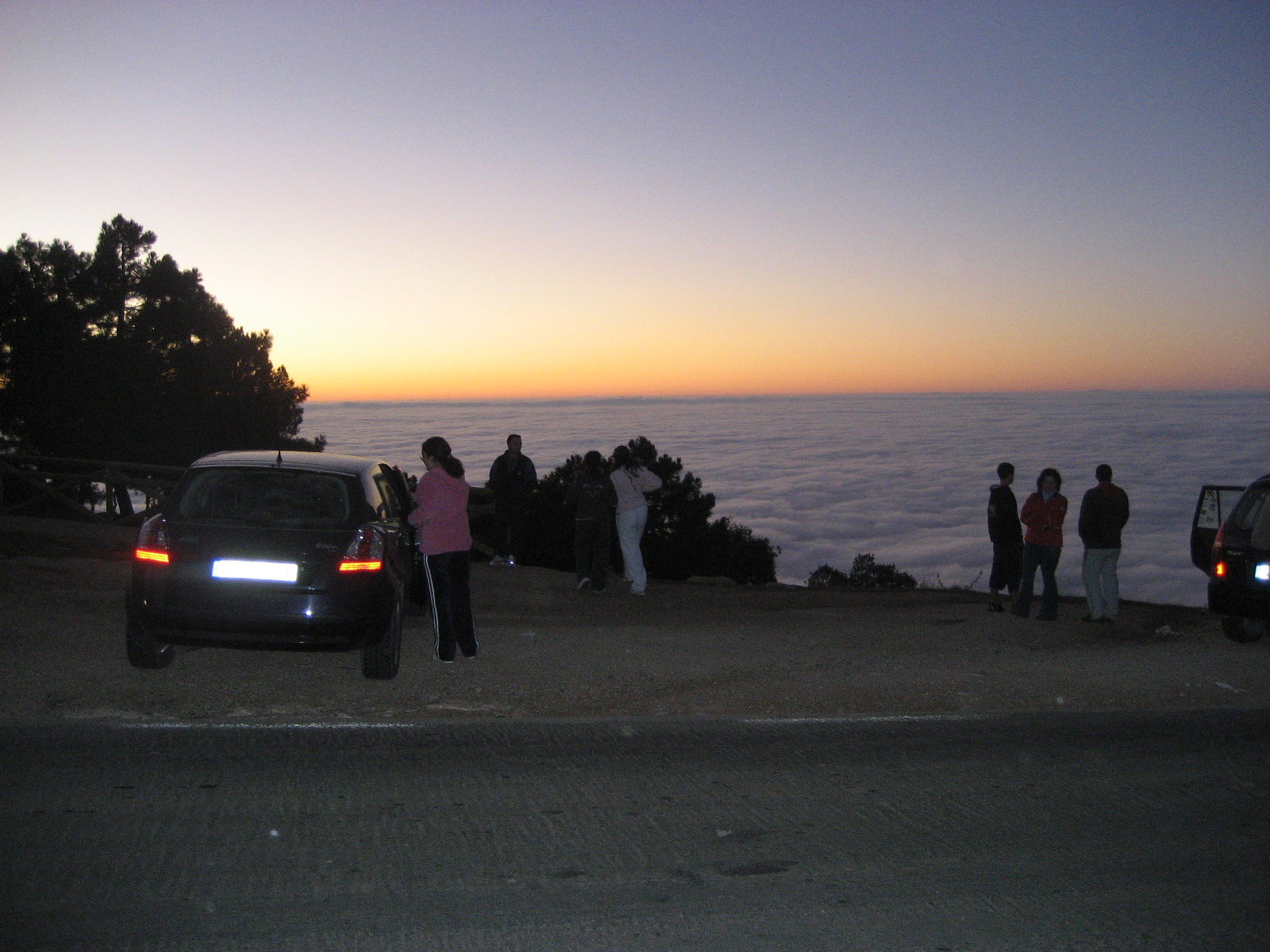 atardecer en la sierra de cazorla