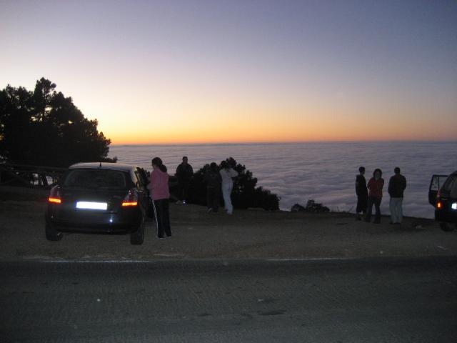 atardecer en la sierra de cazorla
