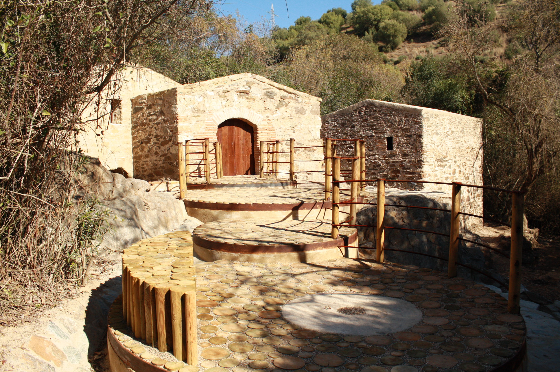 Molinos Harineros medievales en el Jardín Botánico